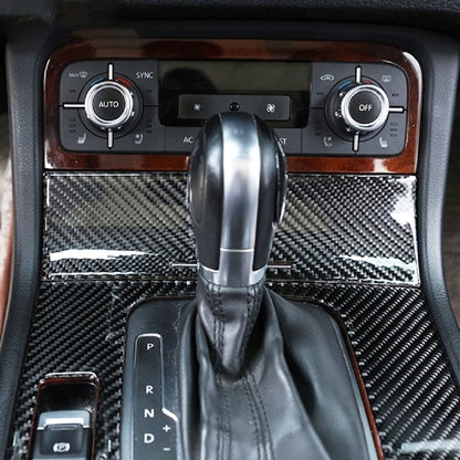 รถคาร์บอนไฟเบอร์ไฟแช็กแผงกรอบสติกเกอร์ตกแต่งสำหรับ Volkswagen Touareg, Cigarette Lighter Panel