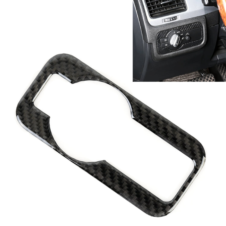 สติ๊กเกอร์ตกแต่งแผงไฟหน้ารถคาร์บอนไฟเบอร์สำหรับโฟล์คสวาเกน Touareg, Headlight Panel