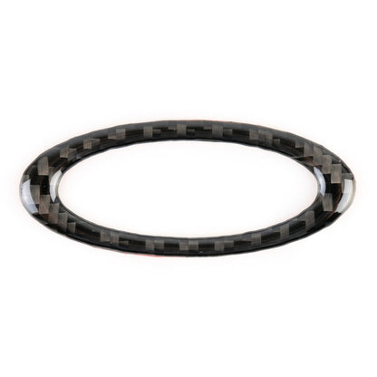 รถคาร์บอนไฟเบอร์พวงมาลัยกรอบสติกเกอร์ตกแต่งสำหรับ Ford Mondeo ใหม่ 2013-2019, Steering Wheel Frame