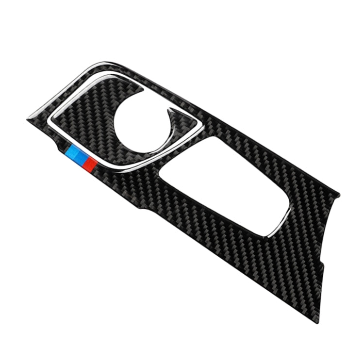 2 ใน 1 รถไตรรงค์คาร์บอนไฟเบอร์ตำแหน่งเกียร์แผงสติกเกอร์ตกแต่งสำหรับ BMW ซีรีส์ 5 G38 528Li / 530Li / 540Li 2018, ไดรฟ์ซ้าย, Gear Position (2 in 1)
