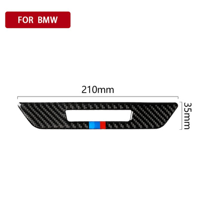 รถไตรรงค์คาร์บอนไฟเบอร์ที่นั่งหน่วยความจำปุ่มสติกเกอร์ตกแต่งสำหรับ BMW ซีรีส์ 5 G38 528Li / 530Li / 540Li 2018, Seat Memory Button(Tricolor)