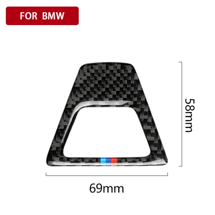 รถไตรรงค์คาร์บอนไฟเบอร์ไฟเตือนสติกเกอร์ตกแต่งสำหรับ BMW ซีรีส์ 5 G38 528Li / 530Li / 540Li 2018, Warning Light