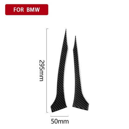 2 ชิ้นรถยนต์คาร์บอนไฟเบอร์กระจกมองหลังกันชนแถบสติกเกอร์ตกแต่งสำหรับ BMW G30 (2018-2019) / G11 (2016-2019) ไดรฟ์ขวาโดยไม่ต้องเลนส์, Rearview Mirror Right Drive without Lens