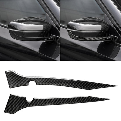 2 ชิ้นรถยนต์คาร์บอนไฟเบอร์กระจกมองหลังกันชนแถบสติกเกอร์ตกแต่งสำหรับ BMW G30 (2018-2019) / G11 (2016-2019) ขวาไดรฟ์ด้วยกล้อง, Rearview Mirror Right Drive with Camera