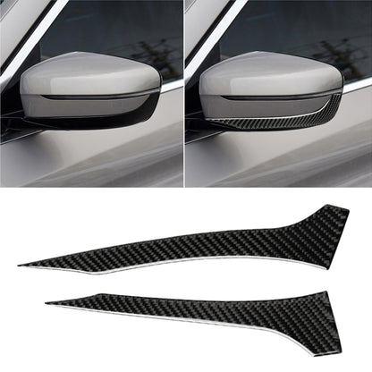 2 ชิ้นรถยนต์คาร์บอนไฟเบอร์กระจกมองหลังกันชนแถบสติกเกอร์ตกแต่งสำหรับ BMW G30 (2018-2019) / G11 (2016-2019), ไดรฟ์ซ้ายโดยไม่ต้องเลนส์, Rearview Mirror Left Drive without Lens