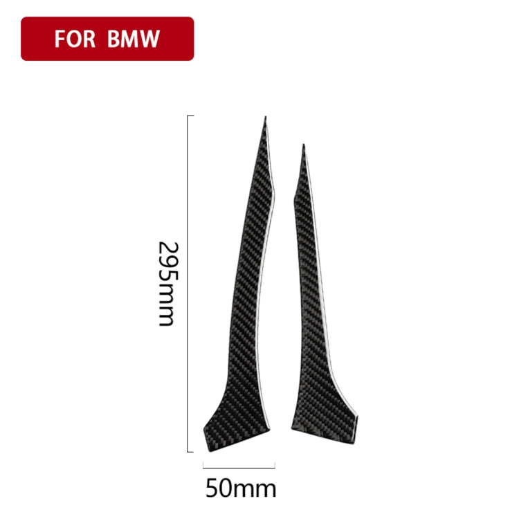 2 ชิ้นรถยนต์คาร์บอนไฟเบอร์กระจกมองหลังกันชนแถบสติกเกอร์ตกแต่งสำหรับ BMW G30 (2018-2019) / G11 (2016-2019), ไดรฟ์ซ้ายโดยไม่ต้องเลนส์, Rearview Mirror Left Drive without Lens