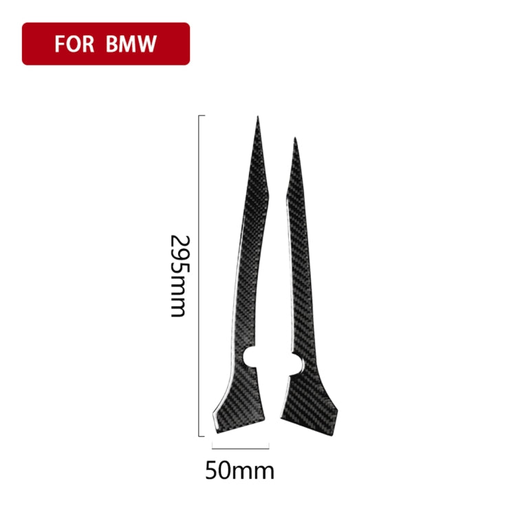 2 ชิ้นรถยนต์คาร์บอนไฟเบอร์กระจกมองหลังกันชนแถบสติกเกอร์ตกแต่งสำหรับ BMW G30 (2018-2019) / G11 (2016-2019) ไดรฟ์ซ้ายพร้อมกล้อง, Rearview Mirror Left Drive with Camera
