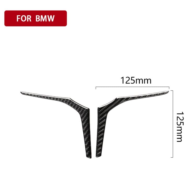 คาร์บอนไฟเบอร์พวงมาลัยแผงด้านล่างสติกเกอร์ตกแต่งสำหรับ BMW G30(2018-2020) / G01(2018-2020) / G02(2019-2020), Steering Wheel Lower Panel