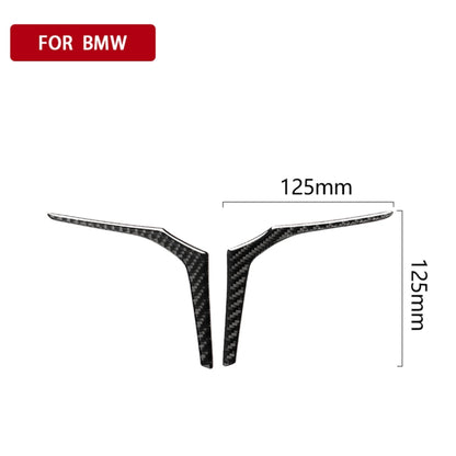 คาร์บอนไฟเบอร์พวงมาลัยแผงด้านล่างสติกเกอร์ตกแต่งสำหรับ BMW G30(2018-2020) / G01(2018-2020) / G02(2019-2020), Steering Wheel Lower Panel