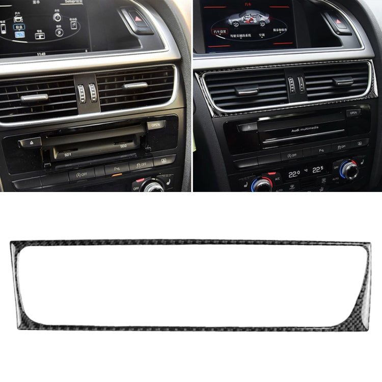 รถคาร์บอนไฟเบอร์เครื่องปรับอากาศ Air Outlet กรอบตกแต่งสติกเกอร์สำหรับ Audi A4 B8 2009-2016 / A5 2008-2017 / Q5 2009-20178203;, ไดรฟ์ซ้าย, Air Outlet Frame