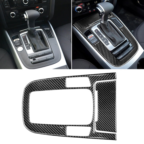 รถคาร์บอนไฟเบอร์ตำแหน่งเกียร์แผงสติกเกอร์ตกแต่งสำหรับ Audi 2010-2018 Q5 / 2009-2016 A4L / 2009-2016 A5, Gear Position (A)
