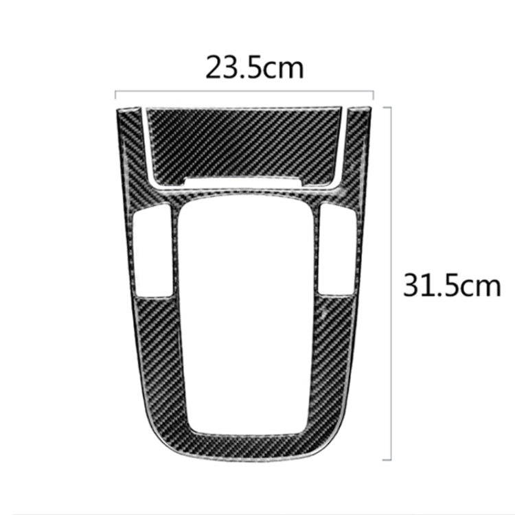 รถคาร์บอนไฟเบอร์ตำแหน่งเกียร์แผงสติกเกอร์ตกแต่งสำหรับ Audi 2010-2018 Q5 / 2009-2016 A4L / 2009-2016 A5, Gear Position (A)