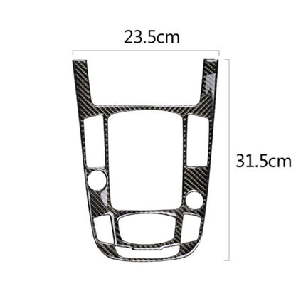 คาร์บอนไฟเบอร์เกียร์ตำแหน่งแผงตกแต่งสติกเกอร์สำหรับ Audi 2010-2018 Q5 / 2009-2016 A4L / 2009-2016 A5,ไดรฟ์ซ้าย, Gear Position (C)