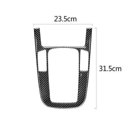 รถคาร์บอนไฟเบอร์ตำแหน่งเกียร์แผงสติกเกอร์ตกแต่งสำหรับ Audi 2010-2018 Q5 / 2009-2016 A4L / 2009-2016 A5, Gear Position For A5