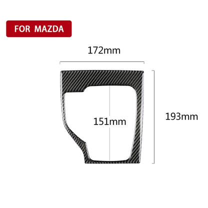 รถคาร์บอนไฟเบอร์เกียร์ซ้ายกรอบสติกเกอร์ตกแต่งสำหรับ Mazda Axela 2013-2016, Left Drive Gear Frame A