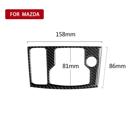 รถคาร์บอนไฟเบอร์ไดรฟ์ซ้ายมัลติมีเดียกรอบ B สติกเกอร์ตกแต่งสำหรับ Mazda Axela 2017-2018, Left Drive Multimedia Frame B
