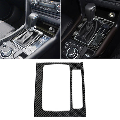 รถคาร์บอนไฟเบอร์เกียร์ขวากรอบ B สติกเกอร์ตกแต่งสำหรับ Mazda Axela 2017-2018, Right Drive Gear Frame B