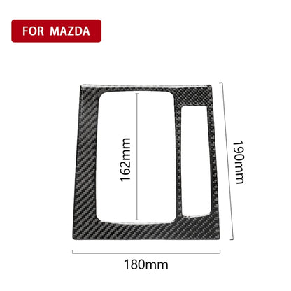 รถคาร์บอนไฟเบอร์เกียร์ขวากรอบ B สติกเกอร์ตกแต่งสำหรับ Mazda Axela 2017-2018, Right Drive Gear Frame B