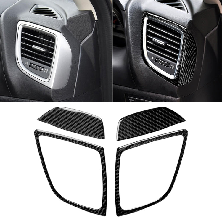 รถคาร์บอนไฟเบอร์ขวาและซ้าย Air Outlet ตกแต่งสติกเกอร์สำหรับ Mazda Axela 2014/2017-2018, Right and Left Air Outlet
