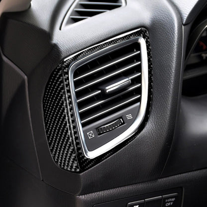 รถคาร์บอนไฟเบอร์ขวาและซ้าย Air Outlet ตกแต่งสติกเกอร์สำหรับ Mazda Axela 2014/2017-2018, Right and Left Air Outlet
