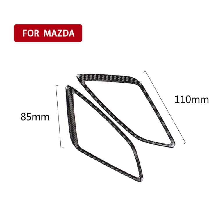 คาร์บอนไฟเบอร์เครื่องมือ Air Outlet ตกแต่งสติกเกอร์สำหรับ Mazda Axela 2014/2017-2018, Instrument Air Outlet