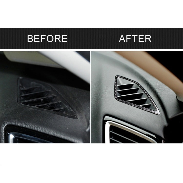 คาร์บอนไฟเบอร์เครื่องมือ Air Outlet ตกแต่งสติกเกอร์สำหรับ Mazda Axela 2014/2017-2018, Instrument Air Outlet