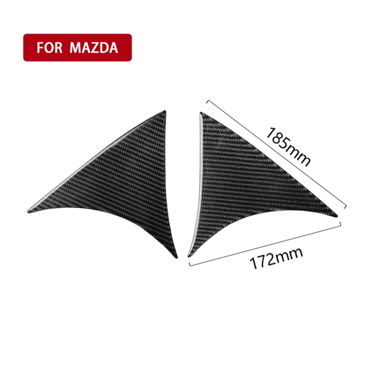 รถคาร์บอนไฟเบอร์ Hatchback ด้านหลังปีกด้านข้างสปอยเลอร์ Lip สำหรับ Mazda Axela 2014-2018, Rear Wing Side Spoiler Lip