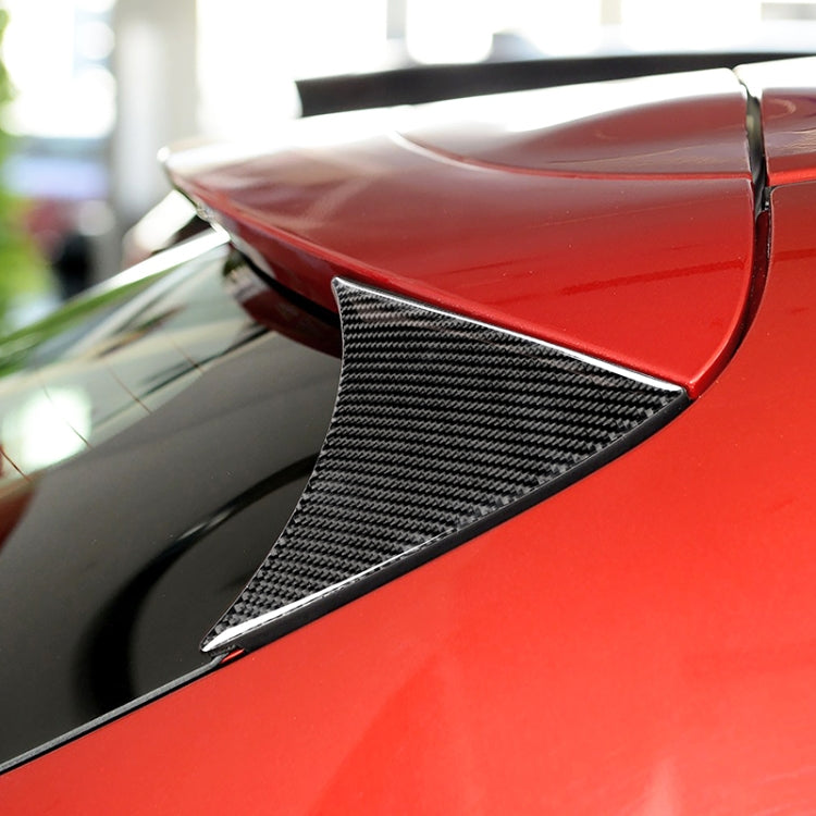 รถคาร์บอนไฟเบอร์ Hatchback ด้านหลังปีกด้านข้างสปอยเลอร์ Lip สำหรับ Mazda Axela 2014-2018, Rear Wing Side Spoiler Lip
