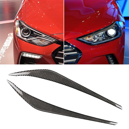 คิ้วคาร์บอนไฟเบอร์รถยนต์สำหรับ Hyundai Elantra 2016-2018, For Hyundai Elantra