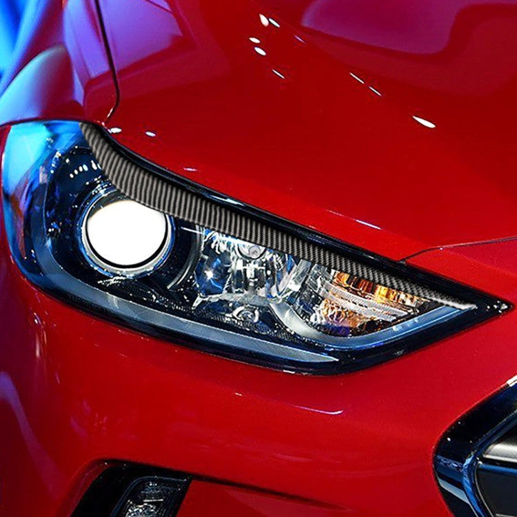 คิ้วคาร์บอนไฟเบอร์รถยนต์สำหรับ Hyundai Elantra 2016-2018, For Hyundai Elantra