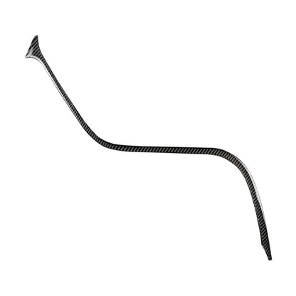 คาร์บอนไฟเบอร์ Central Control S Strip สติกเกอร์ตกแต่งสำหรับ Toyota รุ่นที่ 8 Camry 2018-2019,ไดรฟ์ซ้าย, Central Control S Strip