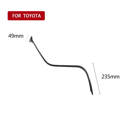 คาร์บอนไฟเบอร์ Central Control S Strip สติกเกอร์ตกแต่งสำหรับ Toyota รุ่นที่ 8 Camry 2018-2019,ไดรฟ์ซ้าย, Central Control S Strip