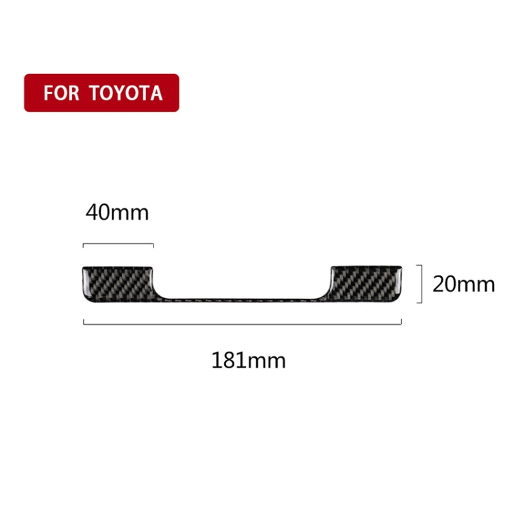 รถคาร์บอนไฟเบอร์กล่องเก็บกรอบตกแต่งสติกเกอร์สำหรับโตโยต้ารุ่นที่แปดCamry 2018-2019, Storage Box Frame
