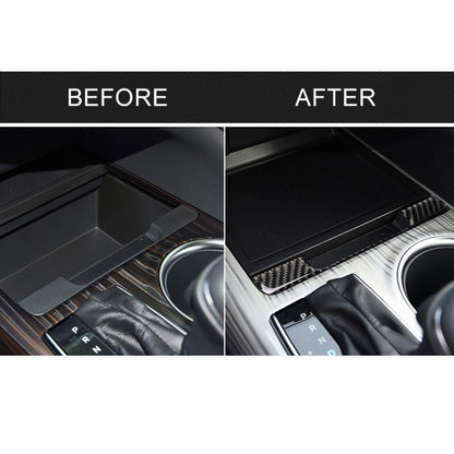 รถคาร์บอนไฟเบอร์กล่องเก็บกรอบตกแต่งสติกเกอร์สำหรับโตโยต้ารุ่นที่แปดCamry 2018-2019, Storage Box Frame