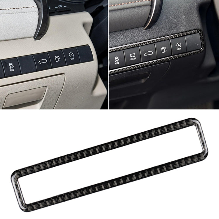 คาร์บอนไฟเบอร์หลักขับรถปุ่มอเนกประสงค์กรอบสติกเกอร์ตกแต่งสำหรับ Toyota รุ่นที่ 8 Camry 2018-2019, Main Driving Multi-functional Button