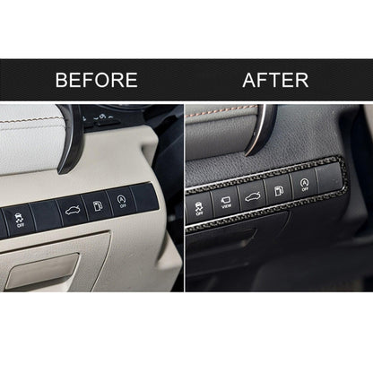 คาร์บอนไฟเบอร์หลักขับรถปุ่มอเนกประสงค์กรอบสติกเกอร์ตกแต่งสำหรับ Toyota รุ่นที่ 8 Camry 2018-2019, Main Driving Multi-functional Button