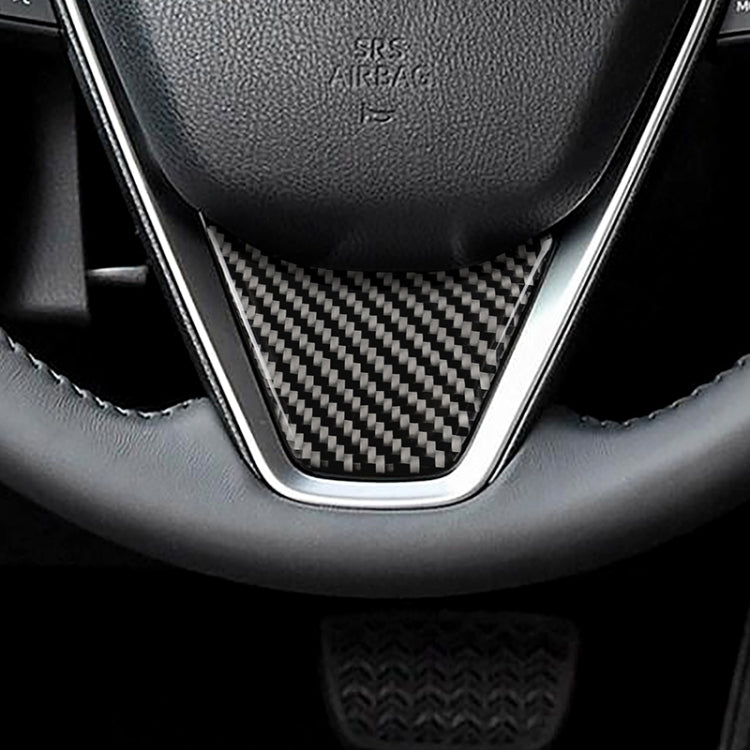 รถคาร์บอนไฟเบอร์พวงมาลัยสติกเกอร์ตกแต่งสำหรับโตโยต้ารุ่นที่แปด Camry 2018-2019, Steering Wheel