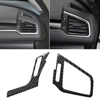 คาร์บอนไฟเบอร์ขวาและซ้าย Air Outlet ตกแต่งสติกเกอร์สำหรับ Honda รุ่นที่ 10 Civic 2016-2019, ไดรฟ์ซ้าย, Right and Left Air Outlet