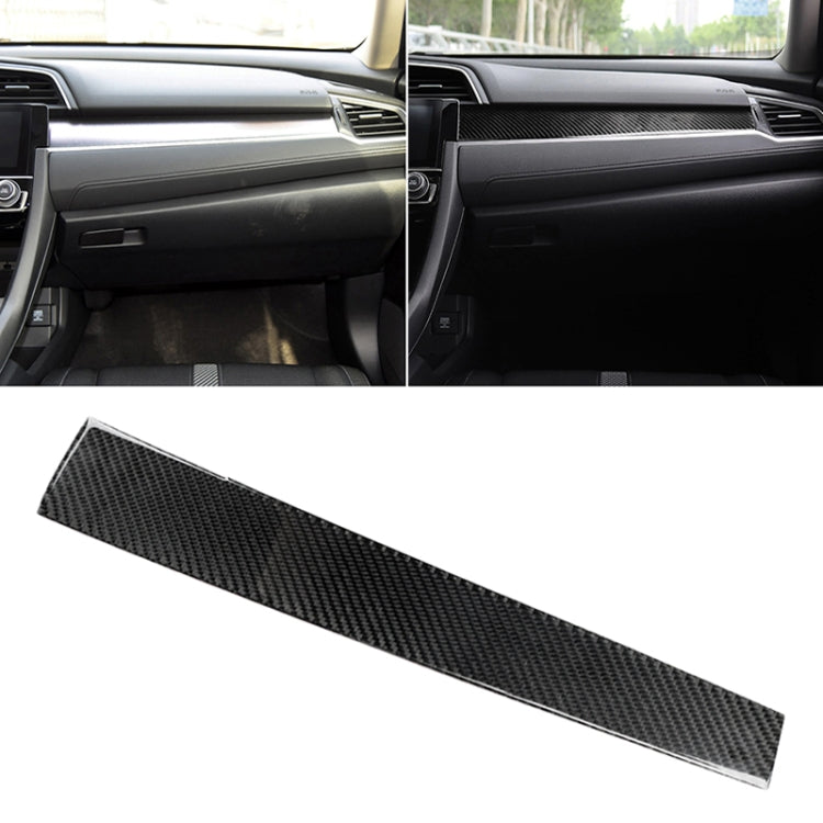รถคาร์บอนไฟเบอร์ Central Control สติกเกอร์ตกแต่งสำหรับ Honda Civic รุ่นที่ 10 2016-2019, Central Control
