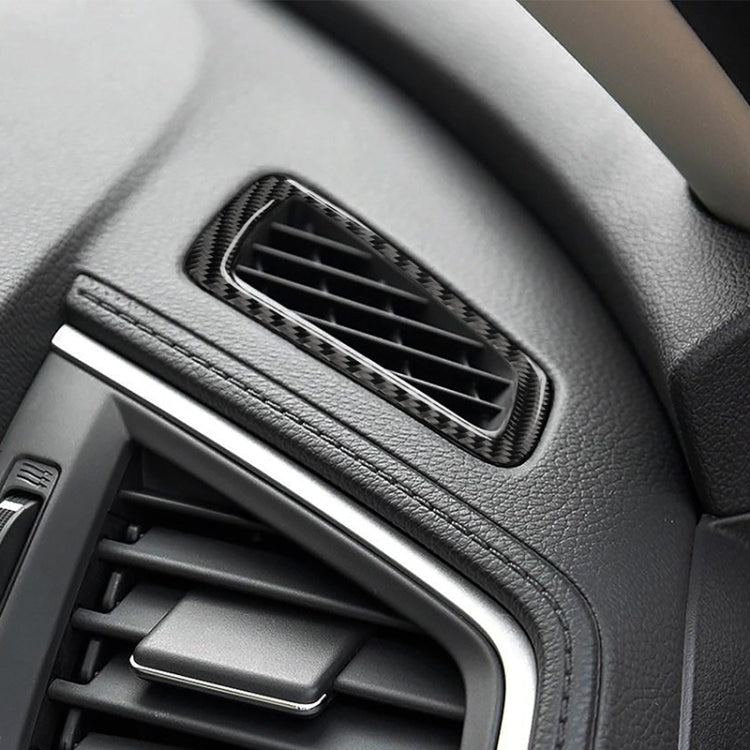 รถคาร์บอนไฟเบอร์ไดรฟ์ซ้ายเครื่องมือ Air Outlet สติกเกอร์ตกแต่งสำหรับ Honda รุ่นที่ 10 Civic 2016-2019, Instrument Air Outlet