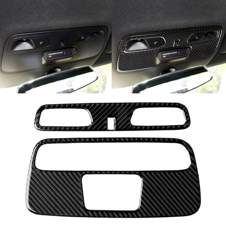 2 ใน 1 รถคาร์บอนไฟเบอร์โดมไฟแผงสติกเกอร์ตกแต่งสำหรับ Chevrolet Camaro 2016, Dome Light Panel