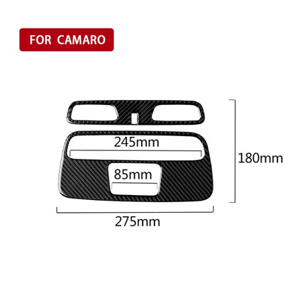 2 ใน 1 รถคาร์บอนไฟเบอร์โดมไฟแผงสติกเกอร์ตกแต่งสำหรับ Chevrolet Camaro 2016, Dome Light Panel