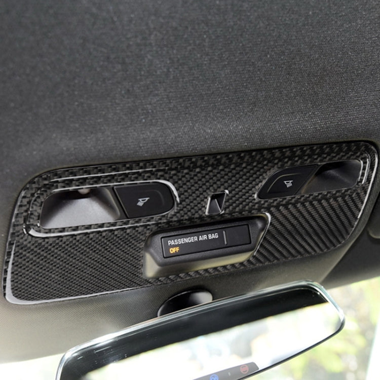 2 ใน 1 รถคาร์บอนไฟเบอร์โดมไฟแผงสติกเกอร์ตกแต่งสำหรับ Chevrolet Camaro 2016, Dome Light Panel