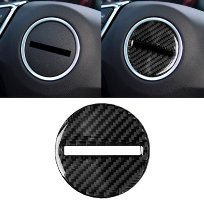 รถคาร์บอนไฟเบอร์พวงมาลัยโลโก้สติกเกอร์ตกแต่งสำหรับ Chevrolet Camaro 2017-2019, Steering Wheel Logo
