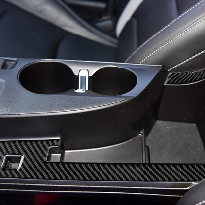 2 in 1 รถคาร์บอนไฟเบอร์ Central Control Stripe สติกเกอร์ตกแต่งสำหรับ Chevrolet Camaro 2017-2019, Central Control Stripe