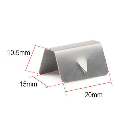 10 PCS กระจกรถยนต์คลิปลม/ฝน Deflector ช่องโลหะหัวเข็มขัดสำหรับ Heko G3, For Heko G3