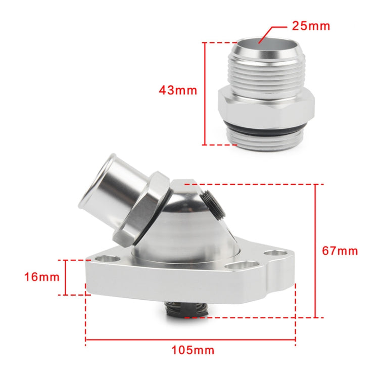 การปรับเปลี่ยนรถเทอร์โมสตัทน้ำหล่อเย็นสำหรับเครื่องยนต์ฮอนด้า K Series K20 / K24, For Honda Engine K Series