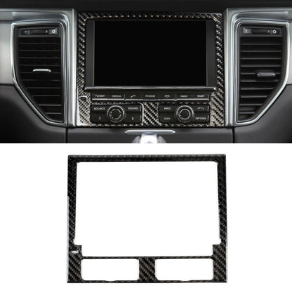 แผงนำทางรถยนต์คาร์บอนไฟเบอร์สติกเกอร์ตกแต่งสำหรับ Porsche Macan, Navigation Panel