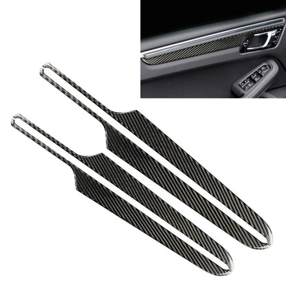4 ชิ้นคาร์บอนไฟเบอร์รถแผงประตูสติกเกอร์ตกแต่งสำหรับปอร์เช่ Macan, Door Panel