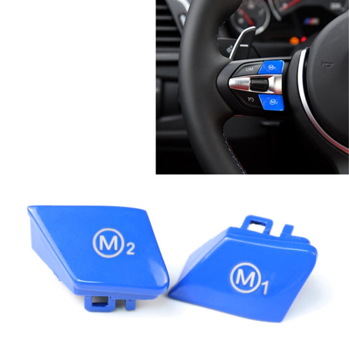 กีฬาพวงมาลัย M1 + M2 แฟชั่นปุ่มสวิทช์ Trim สำหรับ BMW F30 F34 F15 F16 2014-2018, M1+M2